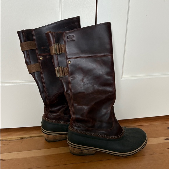 Sorel Leather Rain Boots size 9 eu 40 - Picture 2 of 8